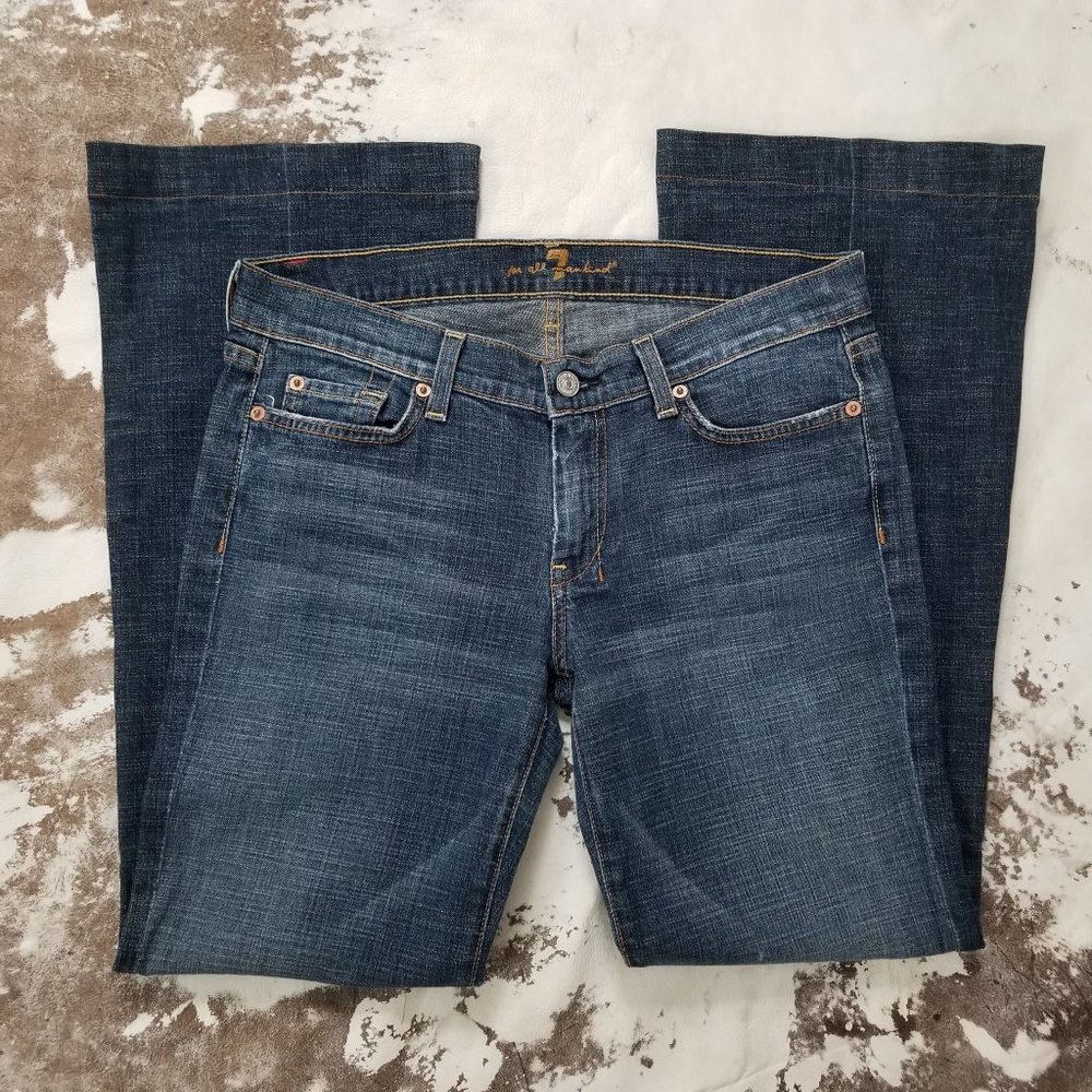 7 For All Man Kind Medium Wash Dojo U115219s-219s Boot Cut Jeans